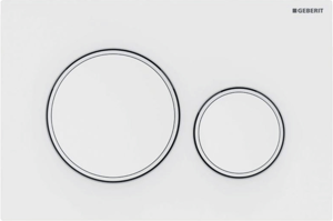 Sigma20 bedieningsplaat Mat Wit voor UP320 of UP720 inbouwreservoir