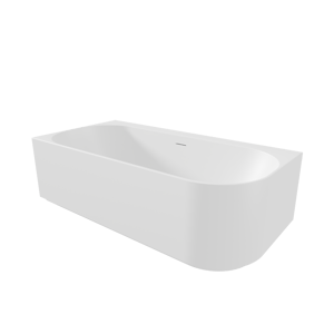 Luca Varess Laguna 2-Personen-Eckbadewanne: links, mit LED, 170 x 85 cm, Acryl, Weiß matt