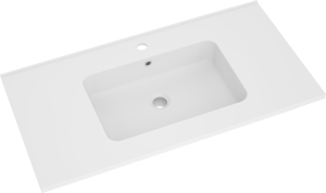 Linie Vano plan simple marbre composite mat 90 x 46 cm