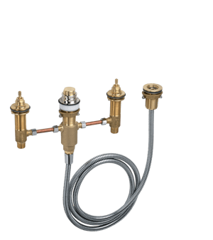 Hansgrohe Basis-Set für 4-Loch-Badewannen-Armatur