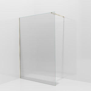 Balmani Modular inloopdouche: 140 x 200 cm, Ribs met coating, Brushed Champagne Gold profielen