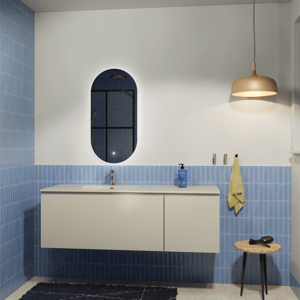 Storke Ribs Badmöbel mit Diva Waschtisch und Badspiegel