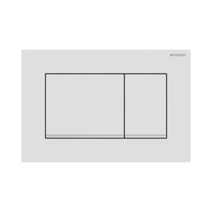 Sigma20 plaque de commande carrée, blanc mat/chrome brillant pour Sigma UP320 ou UP720 bâti-support