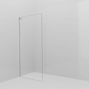 Balmani Modular inloopdouche: 100 x 200 cm, Helder glas met coating, Glanzend chroom profielen met L-Shape