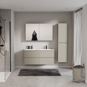 Storke Seda Badmöbel Set mit Mata Waschtisch