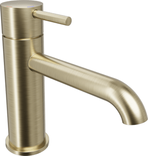 Blaufoss Round 2.0 EcoStart standaard wastafelkraan Brushed Champagne Gold