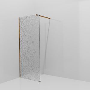 Balmani Modular douche à l'italienne: 90 x 200 cm, Cathedral, avec coating, Profil Brushed Rosegold