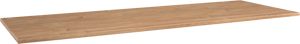 Storke Panton Einzel- oder Doppelwaschtischplatte, Melamin in roher Eiche, 150 x 52 cm
