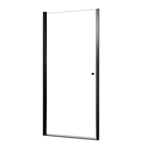 Luca Varess Kuresa douche draaideur 95 x 200 cm helder glas mat zwart profiel