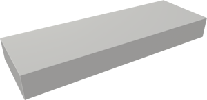 Balmani Nova handenwasser 60 x 20 cm Mat Witte Solid Surface