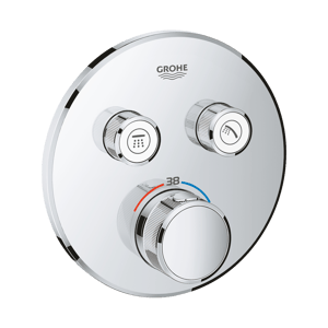 Grohe Grohtherm SmartControl inbouw thermostaat 2 uitgangen glanzend chroom