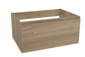 Storke Edge meuble sous-lavabo suspendu 75 x 52 cm chêne brut 1 tiroir