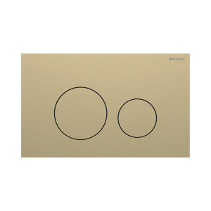 Sigma40 rond bedieningspaneel Brushed Messing voor Sigma UP320 of UP720 inbouwreservoir