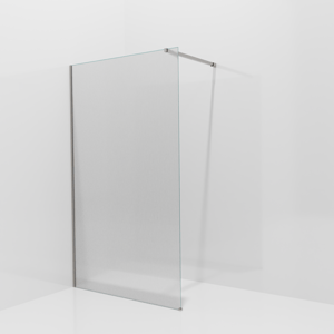 Balmani Modular inloopdouche: 120 x 200 cm, Ribs met coating, Brushed Inox profielen