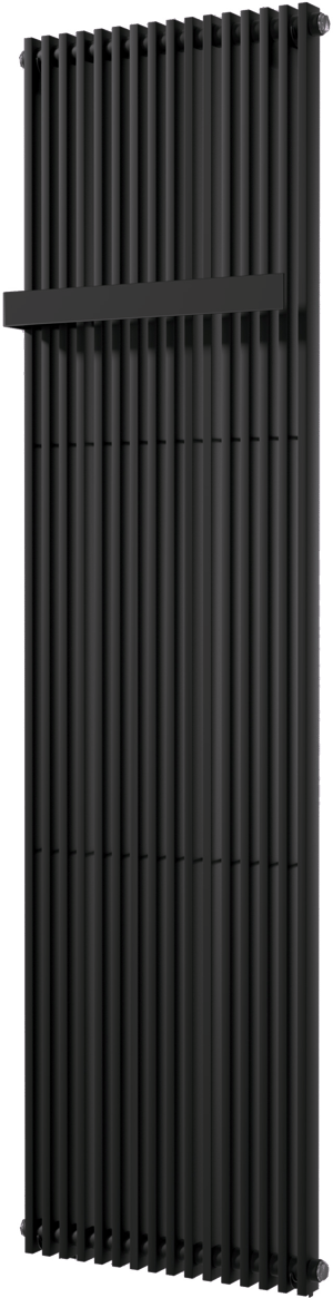 Vipera Corrason radiateur de salle de bains simple 50 x 180 cm chauffage central noir mat raccordement latéral 1.617W
