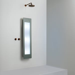 Sunshower Plus M en saillie en organic grey avec lumière infrarouge et UV