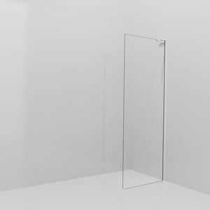 Balmani Modular inloopdouche: 80 x 200 cm, Helder glas, Glanzend chroom profielen met L-Shape