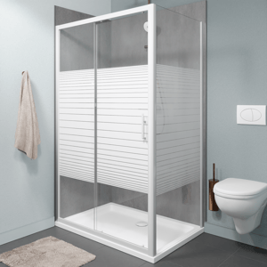 SanyOne Anton Eckdusche mit Schiebetür