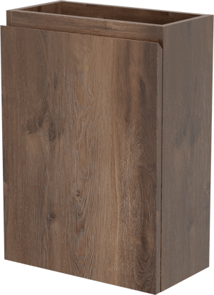 Linie Lado zwevende toiletmeubelkast 40 x 22 cm bruine eik