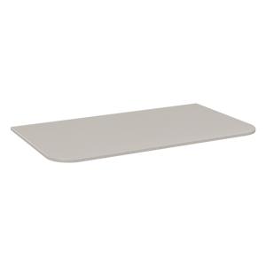Storke Tavola Soft enkel wastafelblad beige granita solid surface 80 x 46 cm