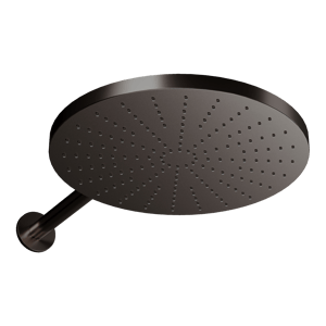 Blaufoss Nola 300 Hoofddouche rond 30 cm met wand douchearm Brushed GunMetal