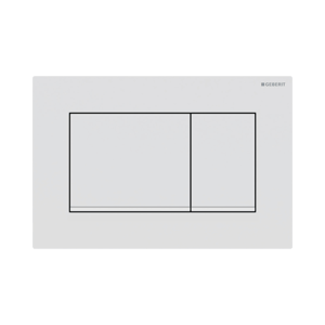 Sigma20 hoekig bedieningspaneel mat wit/glanzend wit voor Sigma UP320 of UP720 inbouwreservoir