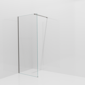 Balmani Modular inloopdouche: 90 x 200 cm, Extra helder glas met coating, Brushed Inox profielen