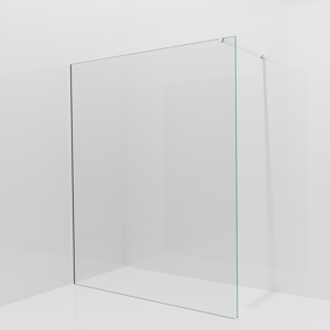 Balmani Modular douche à l'italienne: 170 x 200 cm, Verre transparent, Profil Chrome brillant