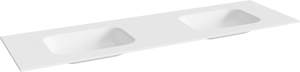 Balmani Tablo Arcato double vasque mat Solid Surface 180 x 55 cm, bonde incluse