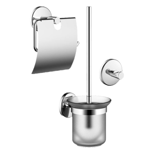Linie Ecco wc-accessoireset chroom