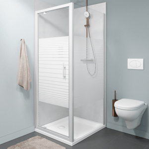 SanyOne Anton Eckdusche mit Drehtür