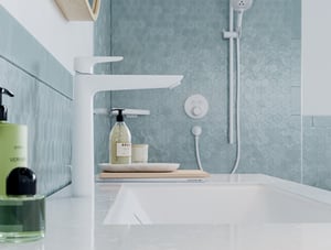 Hansgrohe Talis E 240 erhöhte Waschtisch-Armatur, weiß matt