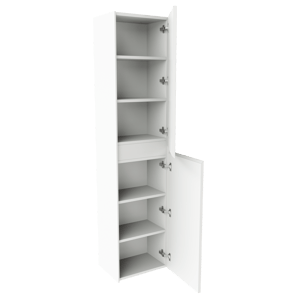 Storke Edge Badhochschrank: Hängend, Weiß Glänzend, 40 x 30 x 170 cm