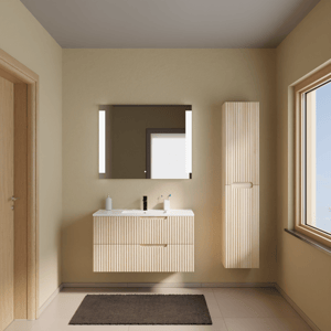 Linie Ribbo meuble salle de bains avec lavabo Vano