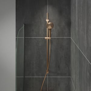 Blaufoss Round barre de douche avec pommeau de douche