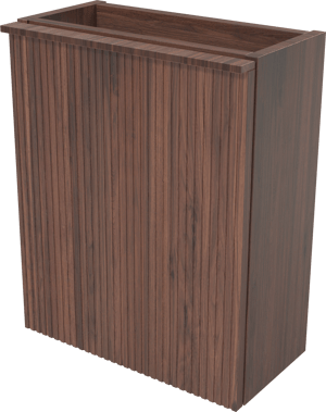 Balmani Forma zwevende toiletmeubelkast 42 x 21 cm Amerikaanse notelaar