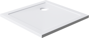 Luca Varess Soft Duschwanne: 80 x 80 cm, Acryl, Weiß matt