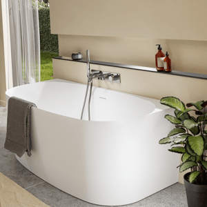 Blaufoss Round robinet de baignoire éncastré, élément encastré inclus