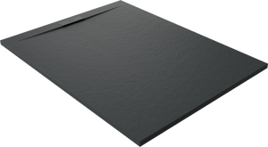 Balmani Andes Evolution duschwanne 120 x 90 cm Marmorkomposit Schwarz Matt