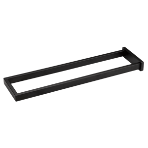 Blaufoss Noma doppelter Handtuchhalter, schwarz matt, 41 cm