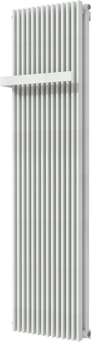 Vipera Corrason dubbele badkamerradiator 50 x 180 cm centrale verwarming mat wit zij- en middenaansluiting 2.537W