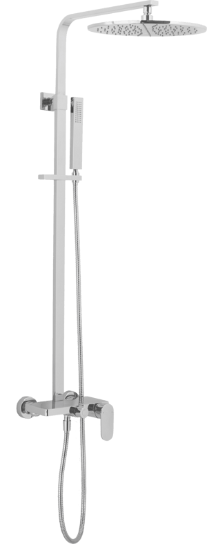 Blaufoss Creates 300 colonne de douche de pluie tablette  chrome brillant