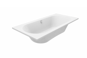 Luca Varess Rosala tweepersoons inbouwbad 190 x 90 cm acryl mat wit