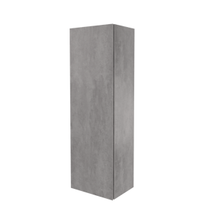 Storke Edge Badhochschrank: Hängend, Beton dunkelgrau, 40 x 30 x 125 cm