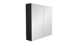 Balmani Mitra armoire de toilette 75 x 72 cm Noir Mat