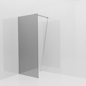Balmani Modular inloopdouche: 90 x 200 cm, Reflex spiegelglas met coating, Brushed Inox profielen