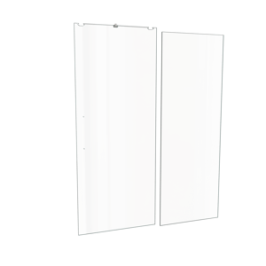 Balmani Senses Design panneau en verre pour porte de douche coulissante