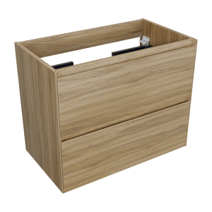 Balmani Mitra Compact zwevend wastafelonderkast 80 x 46 cm wilde eik 2 lades