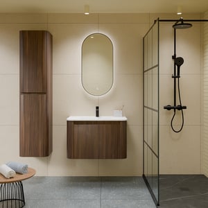 Storke Soft Badmöbel Set mit Kera Soft Waschtisch