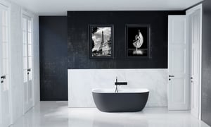 Luca Varess Otello halb freistehende Badewanne